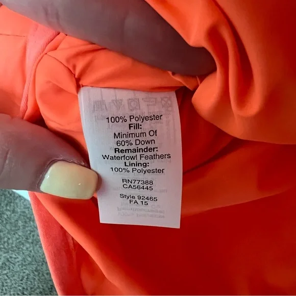 Vibrant Orange Quilted J. Crew Vest - Picture 6 of 6